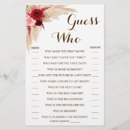 Ratet, wer die Grass Showkarte Pampas Pampas Pampa Flyer