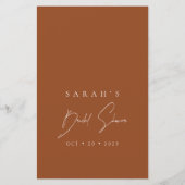 Ratet, wer ich bin, Terracotta Brautparty Game (Rückseite)