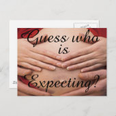 Ratet, wer Karten und Geschenke erwartet. (Vorne/Hinten)