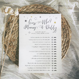 Ratet, wer Mami Daddy Gender Neutral Shower Game