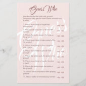 Ratet, wer Minimalistisch Hochzeit und Brautparty- (Vorderseite)