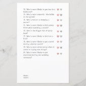 Ratet, wer Minimalistisch Hochzeit und Brautparty- (Rückseite)