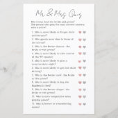 Ratet, wer Minimalistisch Hochzeit und Brautparty- (Vorderseite)