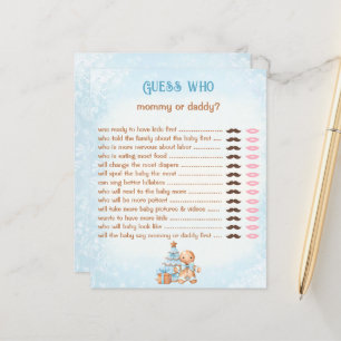 Ratet, wer Mommy Daddy Blue Baby Showspiel