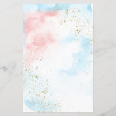 Ratet, wer Mommy Daddy Pink Blue Gender Reveal Gam (Rückseite)