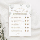 Ratet, wer Mommy oder Daddy Balloon Baby Shower Ga Einladung