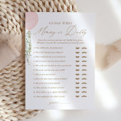 Ratet, wer Mommy oder Daddy Balloon Baby Shower Ga Einladung