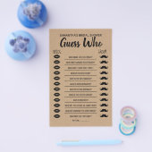 Ratet, wer Rustikale Spielkarte Brautparty Flyer (Einzeln)