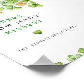 Ratet wie viele Kisses Baby Duschvorrichtung Spiel Poster (Ecke)