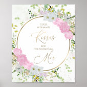 Ratet, wie viele Kisses Brautparty-Zeichen Poster (Vorne)