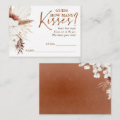 Ratet wie viele Kisses Game Cards - Terracotta Begleitkarte (Vorne/Hinten)