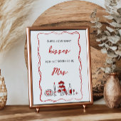 Ratet, wie viele Kisses Italienisches Rotes Brautp Poster