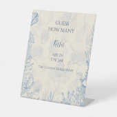 Ratet, wie viele Kisses Pedestal-Zeichen Sockelschild (Vorderseite)