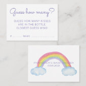 Ratet wie viele Kisses Rainbow Baby Shooting Game Visitenkarte (Vorne/Hinten)