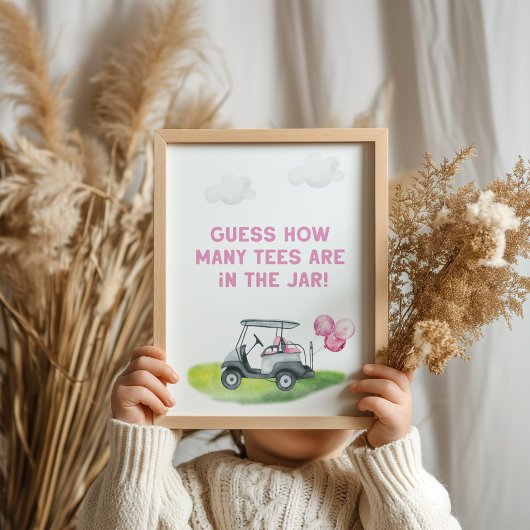 Ratet wie viele T-Shirts Golf Sign Poster