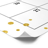 Ratgeber für Baby-Dusche mit Fälligkeitsdatum Poster (Ecke)