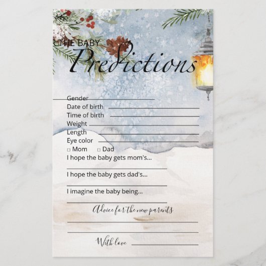 Ratgeber für Babyprognosen für eine immergrüne Bab (Vorderseite)