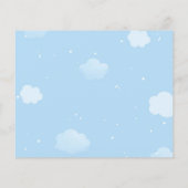 Ratgeber Karten Blue Elephant Boy Baby Dusche (Rückseite)