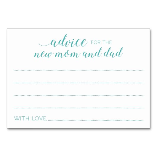 Ratgeber Karten Junge Mutter Vater Turquoise Kinde (Vorderseite)