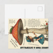 Ratgeber-Postkarte einer Raupe Postkarte (Vorne/Hinten)