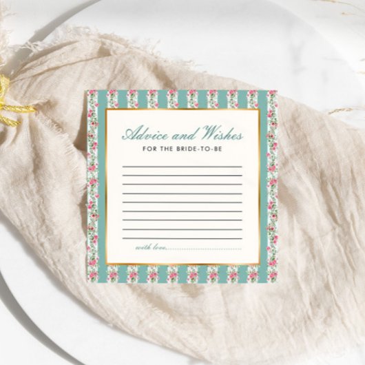 Ratgeber wünscht Liebe Shack Fisnce Brautparty Begleitkarte