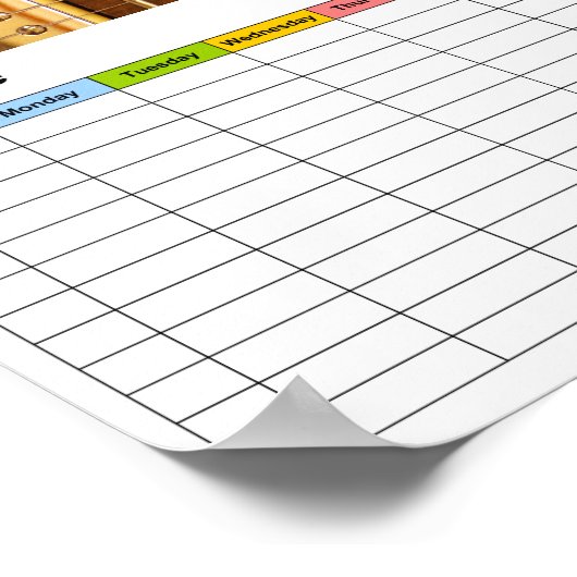 Ratgeber / Zeitplan Poster (Ecke)