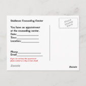 Ratgeberin für Anstellung Postkarte (Rückseite)