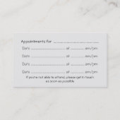 Ratgeberin, Gesprächspartner: Personalausweis Visitenkarte (Rückseite)