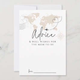 Ratgeberin Mama World Map Reise Baby Duschkarte Einladung