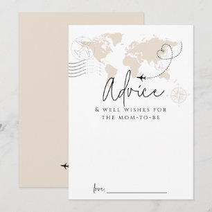 Ratgeberin Mama World Map Reise Baby Duschkarte Einladung