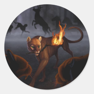 Rathas Geschöpf Runder Aufkleber