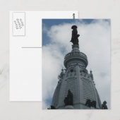 Rathaus 2 - Philadelphia Postkarte (Vorne/Hinten)
