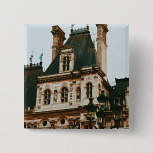 Rathaus, 4. Arrondissement, Paris - Frankreich Button