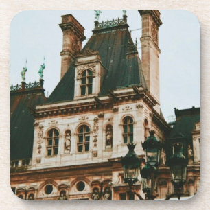 Rathaus, 4. Arrondissement, Paris - Frankreich Getränkeuntersetzer