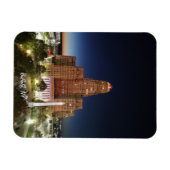Rathaus bei Nacht Magnet (Horizontal)