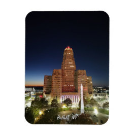 Rathaus bei Nacht Magnet