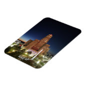 Rathaus bei Nacht Magnet (Linke Seite)