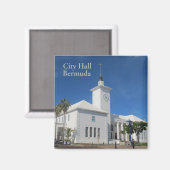 Rathaus Bermuda Magnet (Vorderseite/Rückseite)