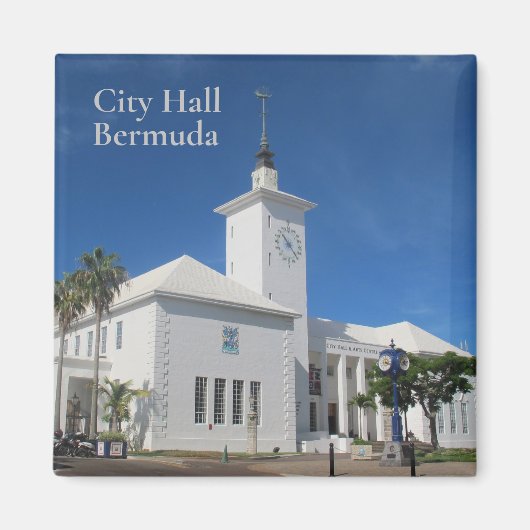 Rathaus Bermuda Magnet (Vorne)