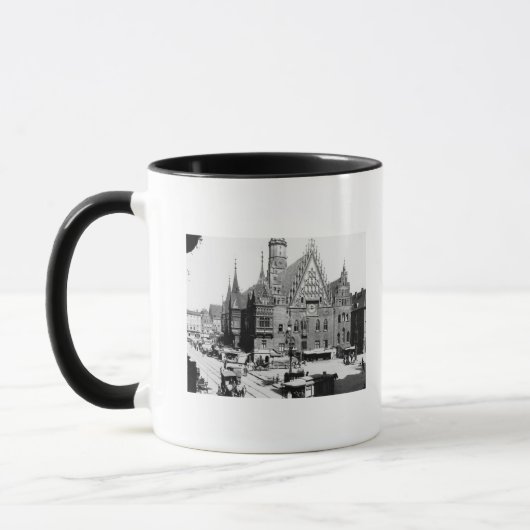 Rathaus, Breslau Polen, c.1910 Tasse (Links)