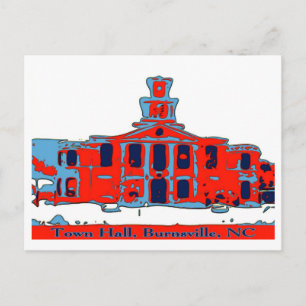 Rathaus Burnsville NC Postkarte