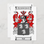 Rathaus (Englisch) Wappen Postkarte (Vorne/Hinten)