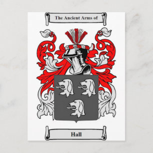Rathaus (Englisch) Wappen Postkarte