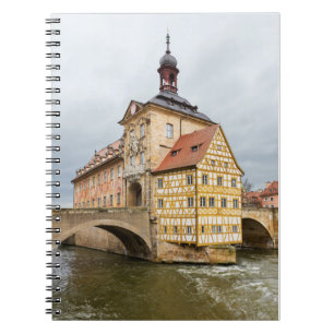 Rathaus in Bamberg-Notebook Notizblock