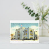 Rathaus in Billings, Montana, Vintage Postkarte (Stehend Vorderseite)