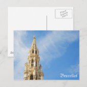 Rathaus in Brüssel Postkarte (Vorne/Hinten)