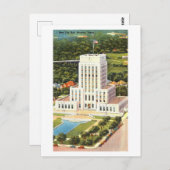Rathaus in Houston, Texas, Vintag Postkarte (Vorne/Hinten)