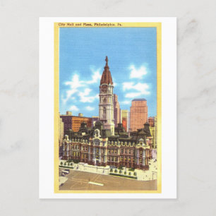 Rathaus in Philadelphia, Pennsylvania, Vintag Postkarte