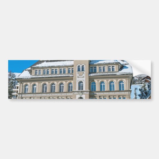 Rathaus in St. Moritz Autoaufkleber (Vorne)