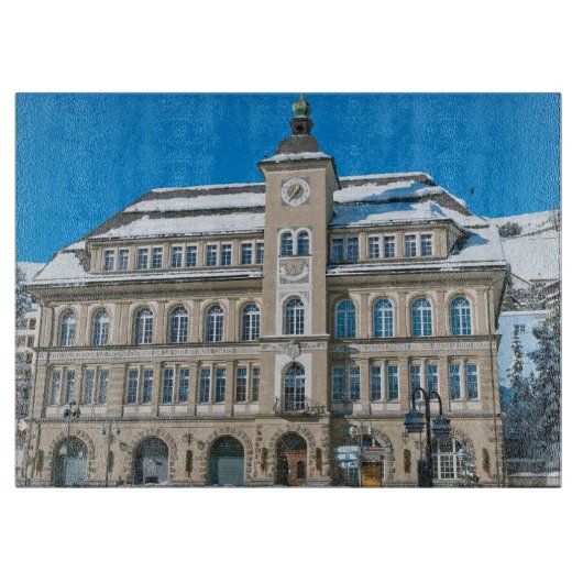 Rathaus in St. Moritz Schneidebrett (Vorderseite)